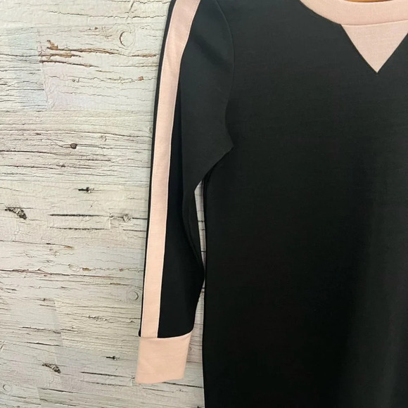 J crew size 0 long sleeve  pink black wool blend dress - Picture 3 of 10